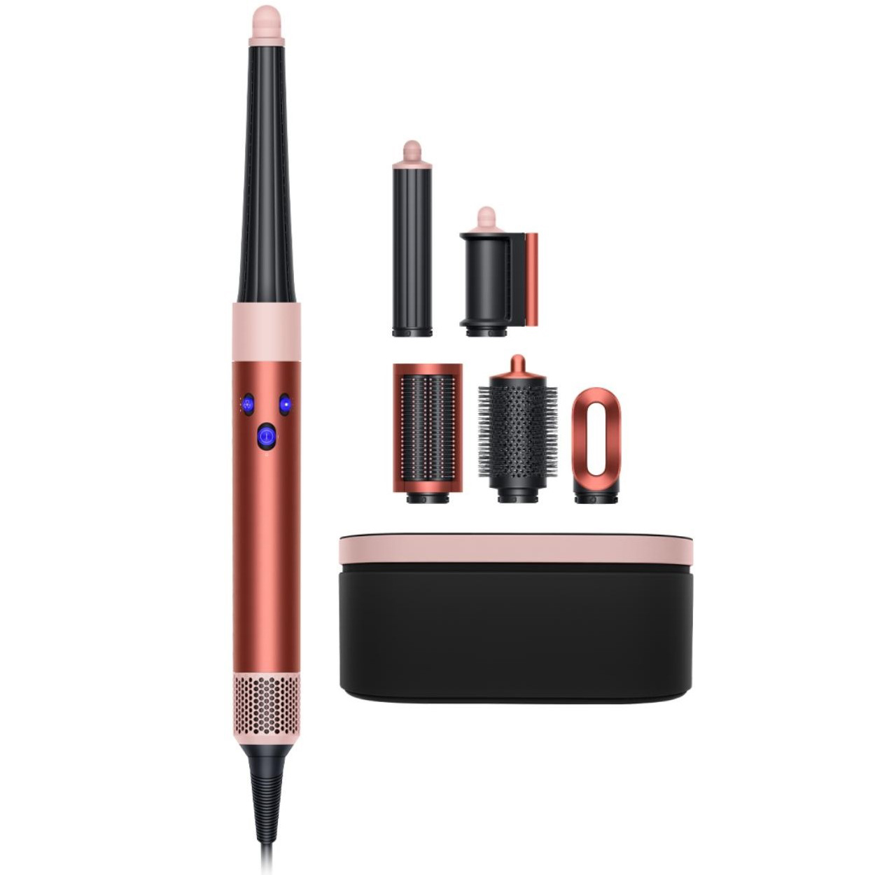 Стайлер Dyson Airwrap i.d. Straight+Wavy HS08 (Strawberry Bronze) вилка c переходником