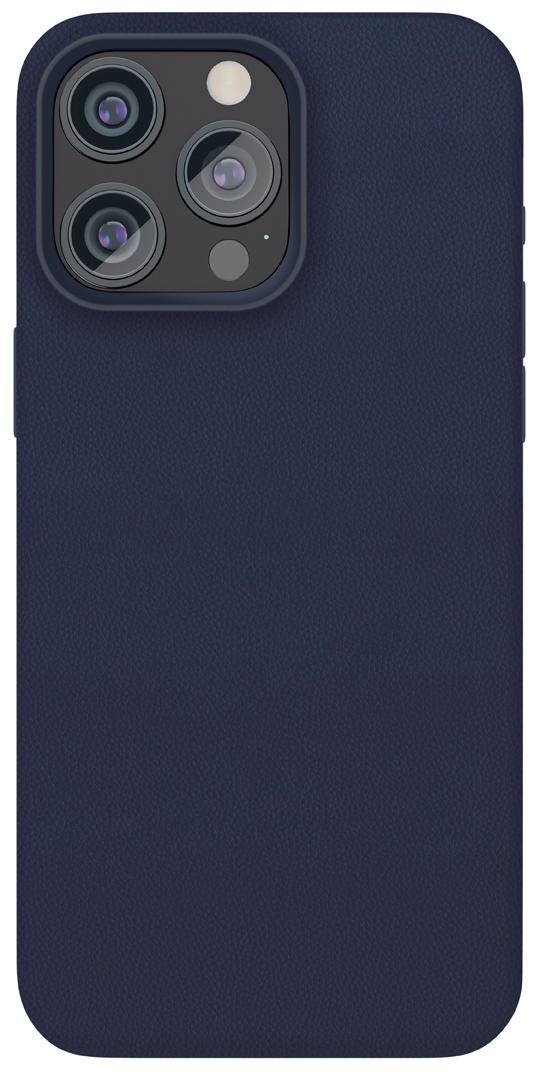 Чехол VLP Ecopelle Case (MagSafe) для iPhone 15 Pro Max синий