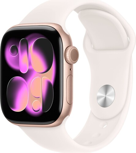 Apple Watch Series 11 46mm Розовое золото/алюминиевый корпус