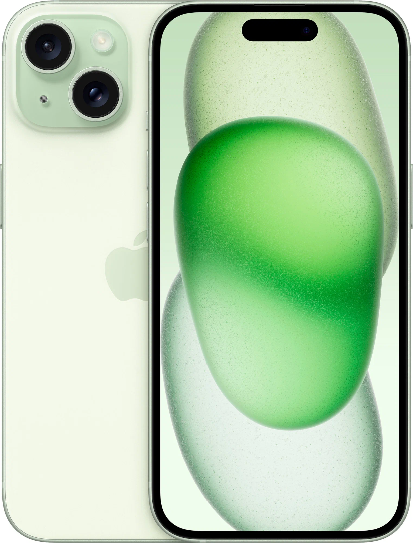 Cмартфон Apple iPhone 15 256GB зеленый (без RuStore)