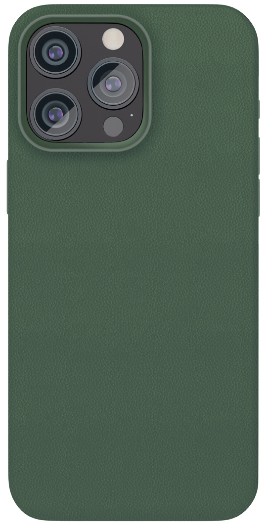 Чехол VLP Ecopelle Case (MagSafe) для iPhone 15 Pro Max зеленый