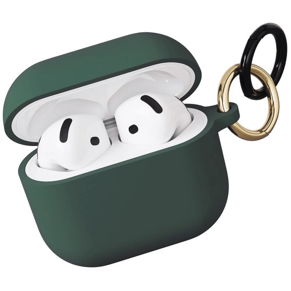 Чехол VLP Charm Case для AirPods 4 темно-зеленый