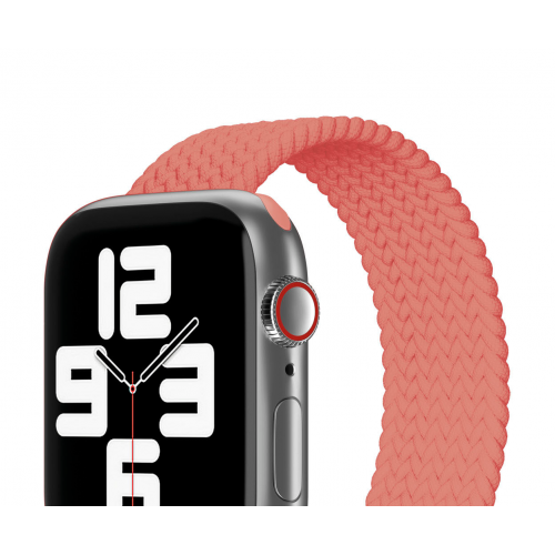 Ремешок нейлоновый плетёный "vlp" для Apple Watch 38/40/41, L/XL, 2шт, коралловый