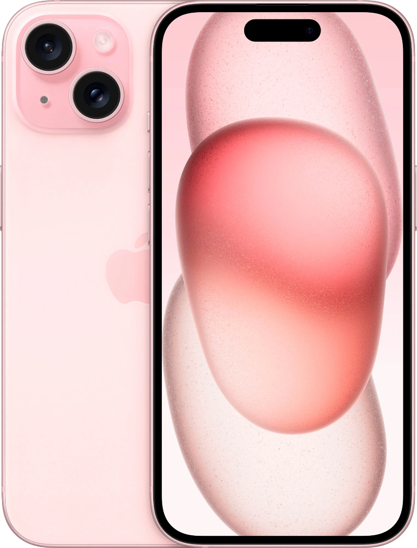 Cмартфон Apple iPhone 15 256GB розовый (без RuStore)