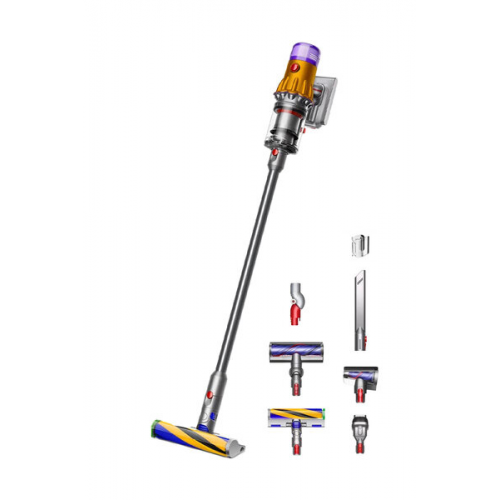 Пылесос Dyson V12 Detect slim absolute (SV46) UK, желтый/никель