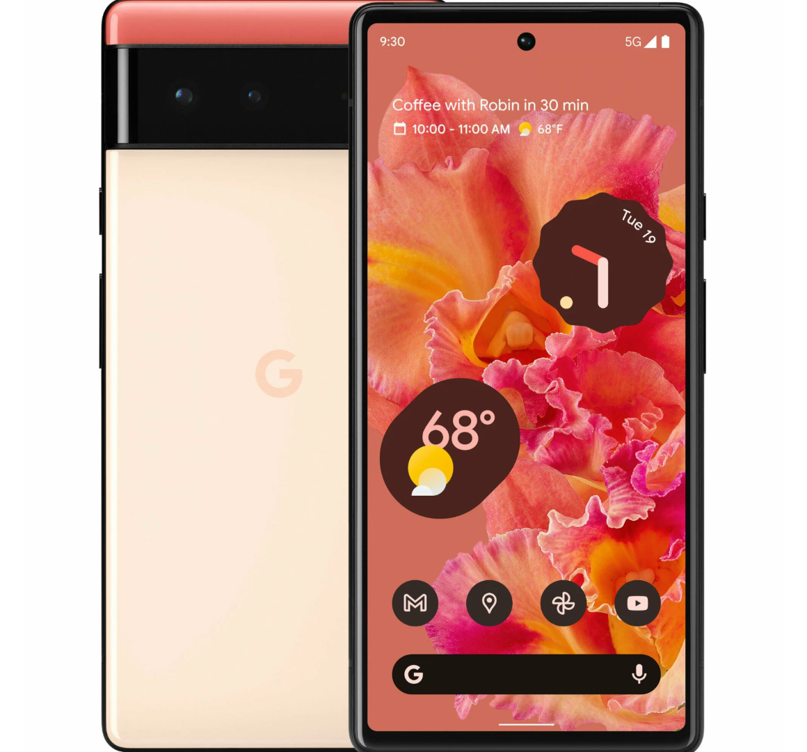 Смартфон Google Pixel 6 8/128 ГБ Коралловый